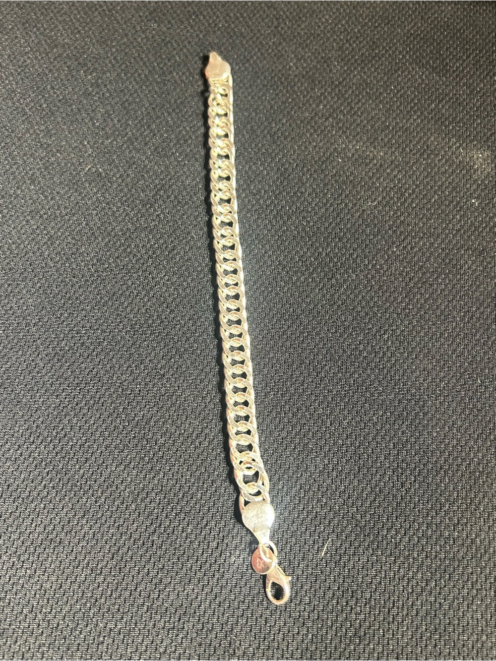 Classic Silver-Tone Curb Chain Bracelet - Women